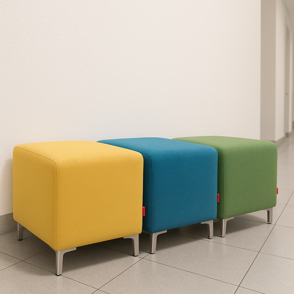 대성쇼파 국산 사각 스툴 패브릭 1인 화장대 신발장 업소용 보조의자 스툴벤치 115,000원