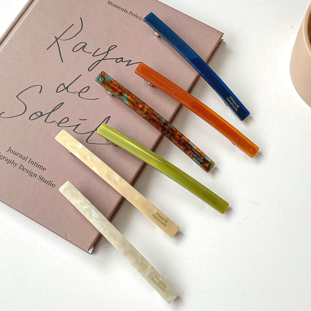 로르블랑 슬림 일자 자동핀 헤어핀 6종 SET 15,850원