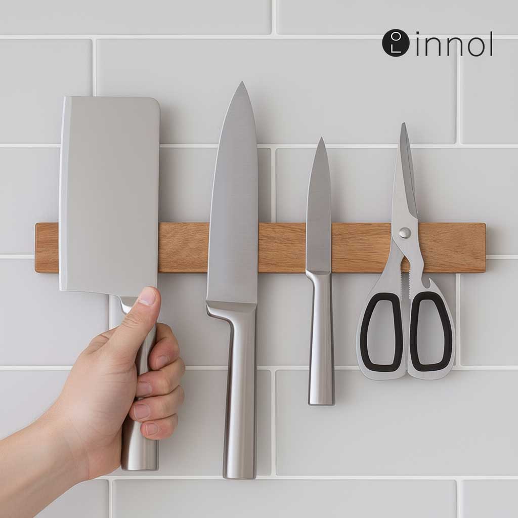 이놀 쉐프마스터 아카시아 원목 자석 칼걸이 칼꽂이 칼블럭 18,510원