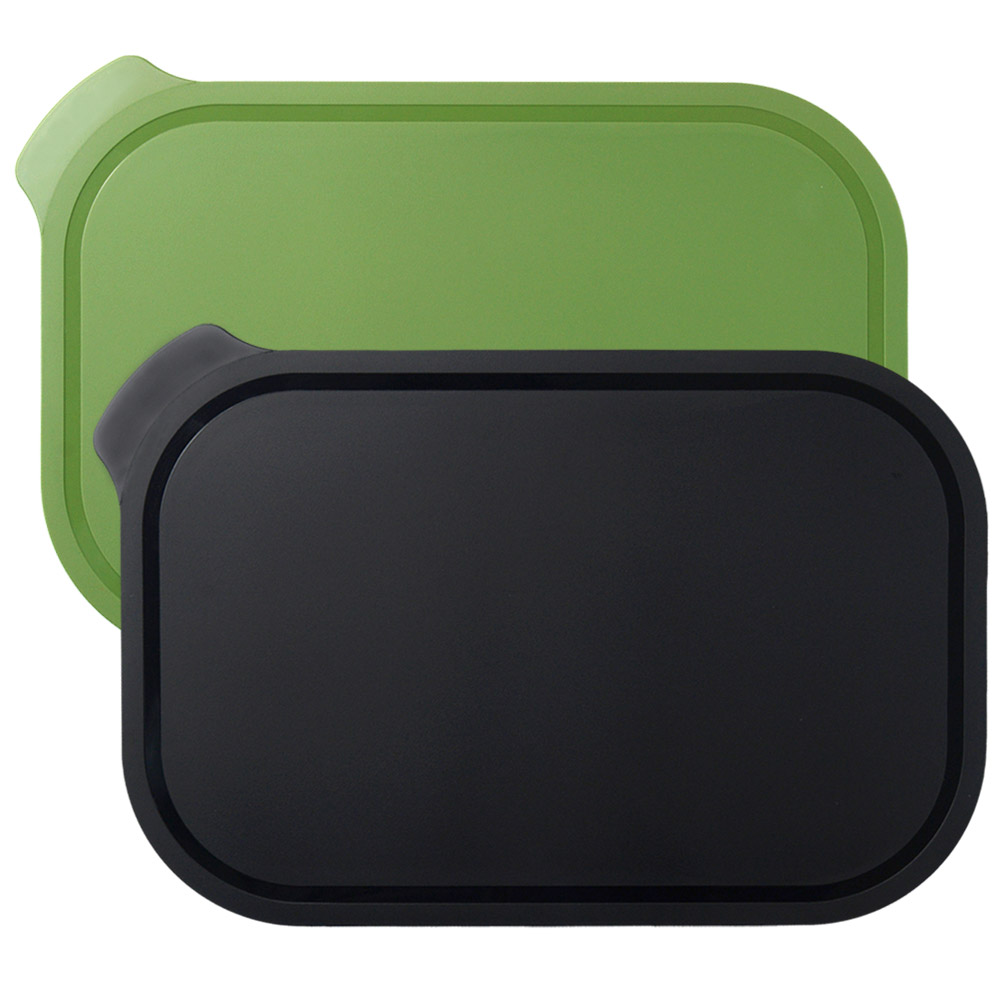 애슬라 칼집 안나는 4T 양면 항균 TPU 도마 2종세트, 블랙+올리브그린, 1개 29,800원