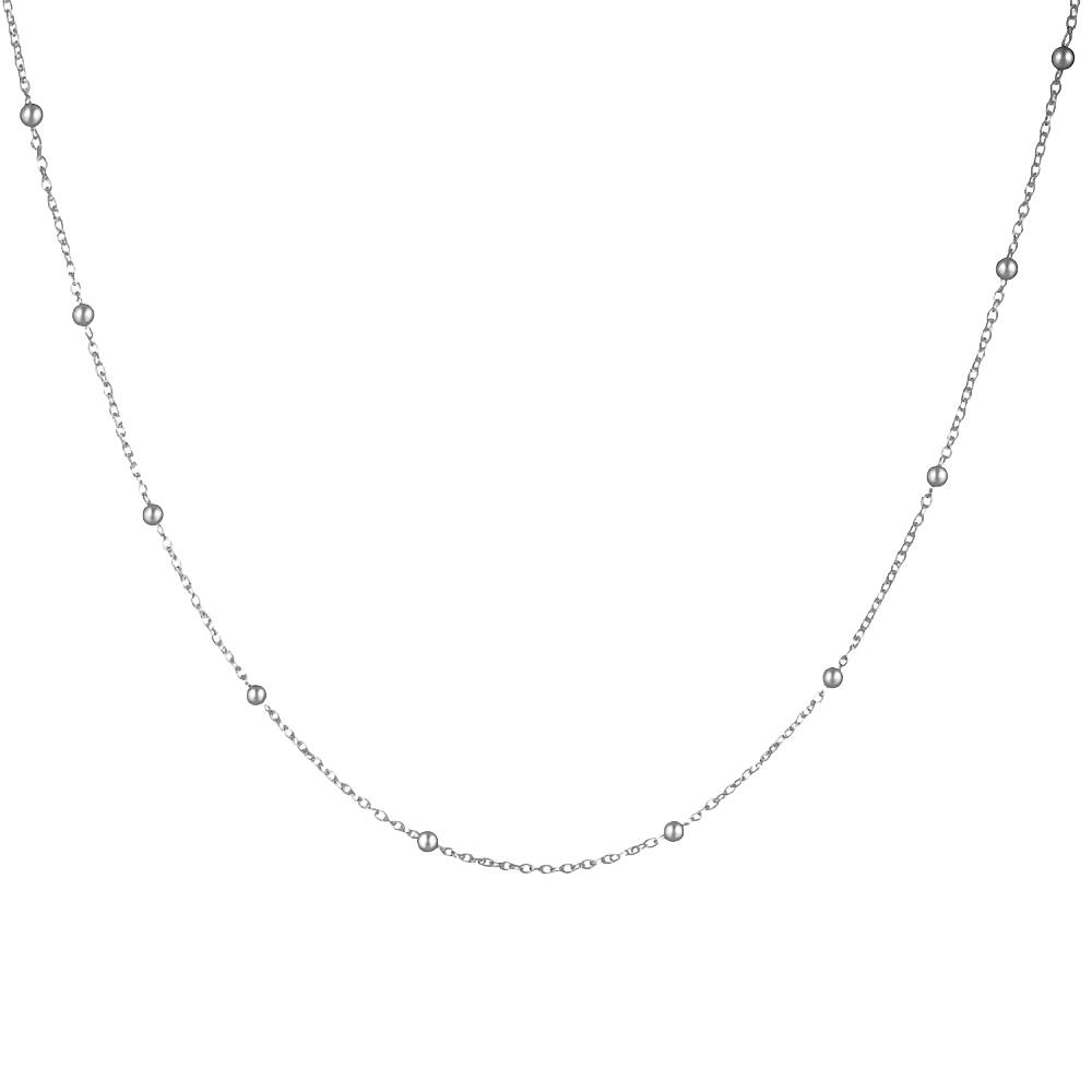 헤미안 실버 925 기본 실버 925 미니 은 볼 목걸이 HN2507007 33,900원