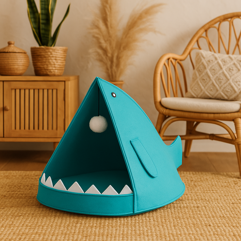 포포펫 고양이 고래 숨숨 하우스 6,390원