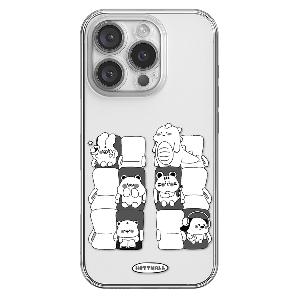 핫티몰 애니멀 시네마 귀여운 투명 휴대폰 케이스 10,400원