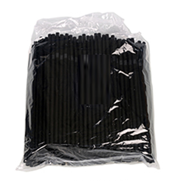 25cm 8mm 블랙 자바라 스트로우 음료용 1봉 250개 2,500원