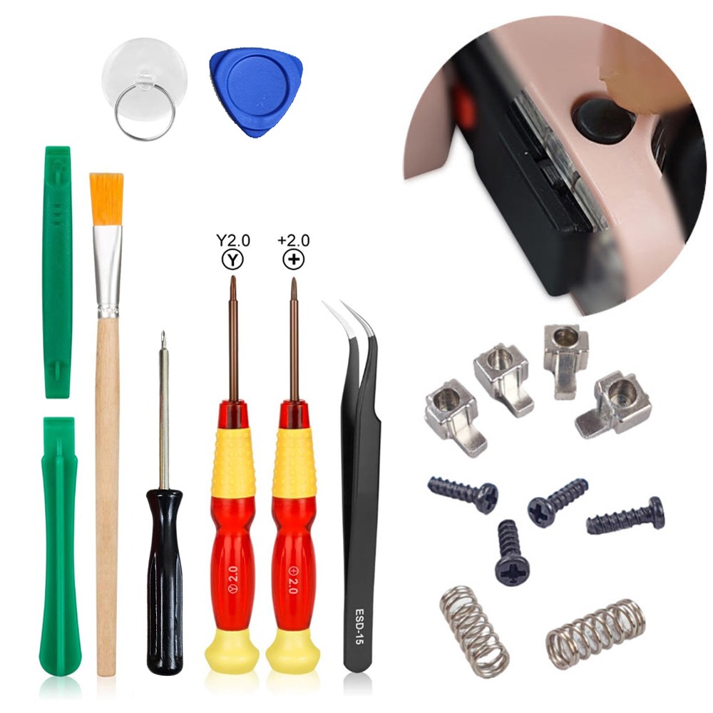호환 메탈 잠금 걸쇠 교체 수리 닌텐도 스위치 oled 라이트 조이콘 스프링 나사 드라이버 9,900원