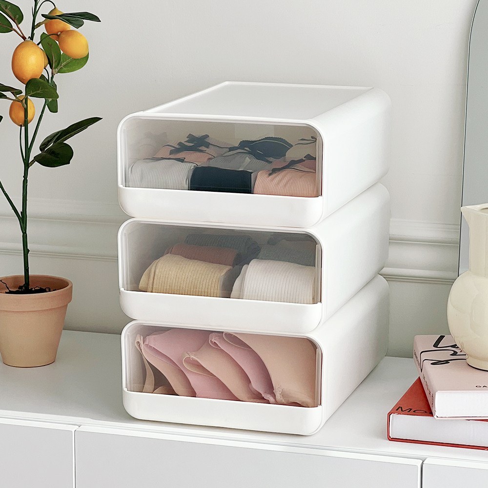 [재구매1등] 루시아이 칸막이 시크릿 속옷 서랍장 투명 16,900원