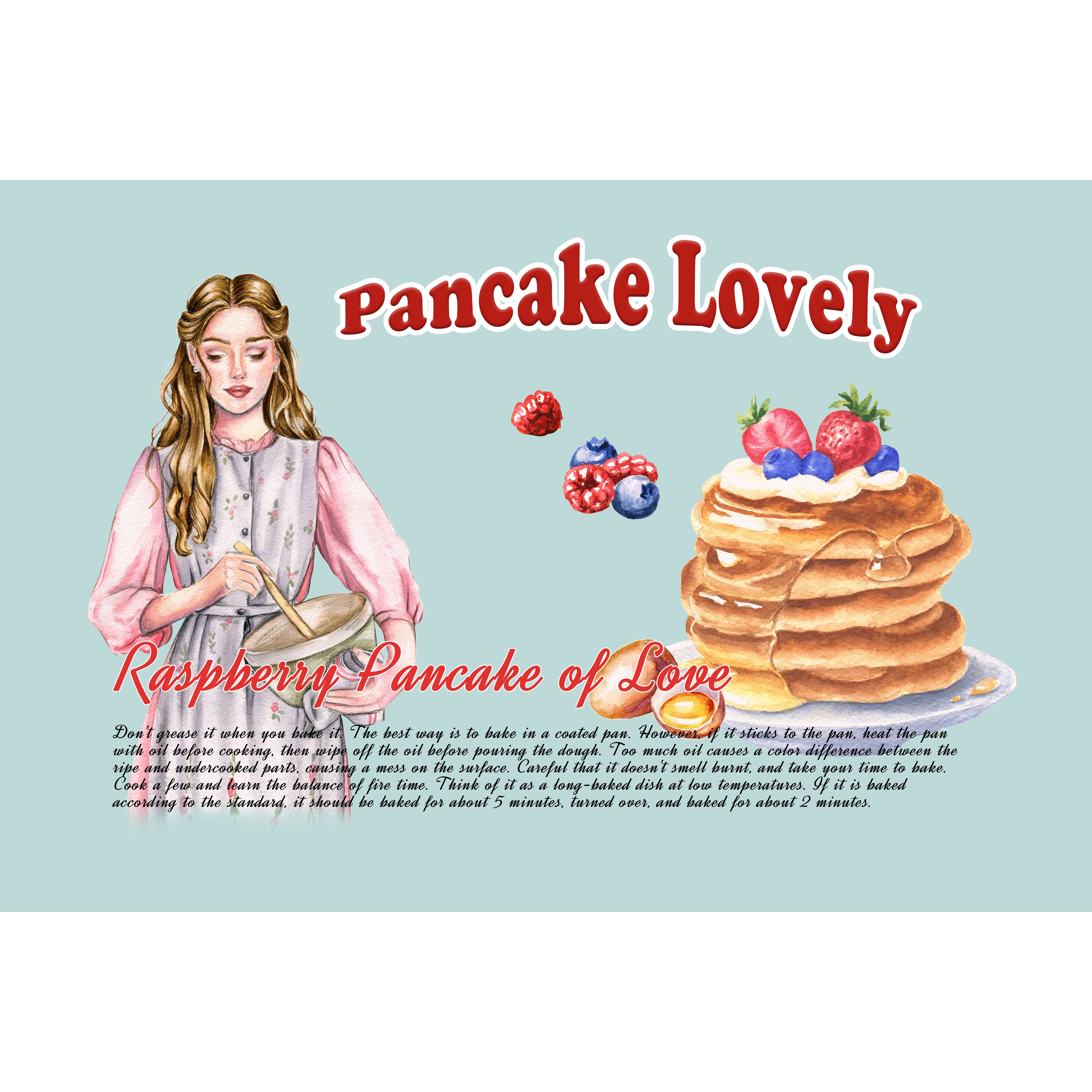 주방아트보드 러블리팬케이크 민트 주방 타일 강화유리 기름튐방지 기름때제거 84,900원