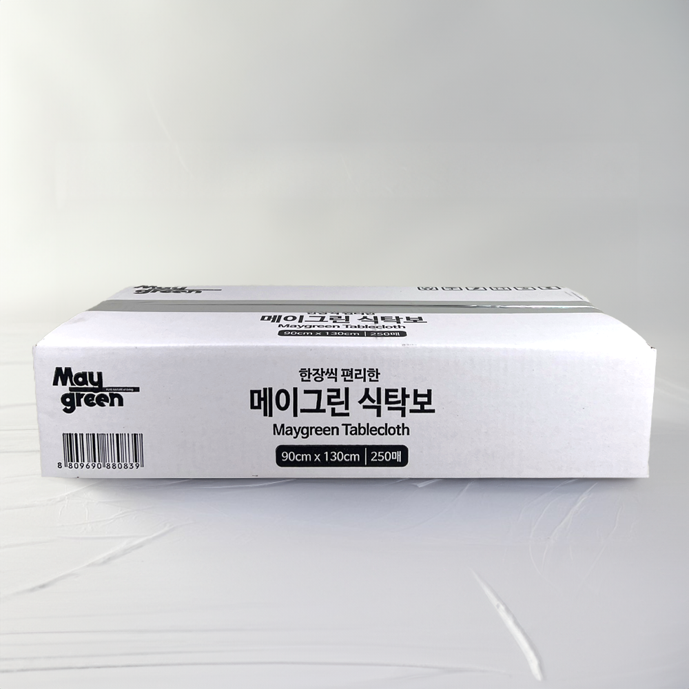 메이그린 비닐 식탁보 250매 위생 일회용 횟집 식당 업소용 14,600원
