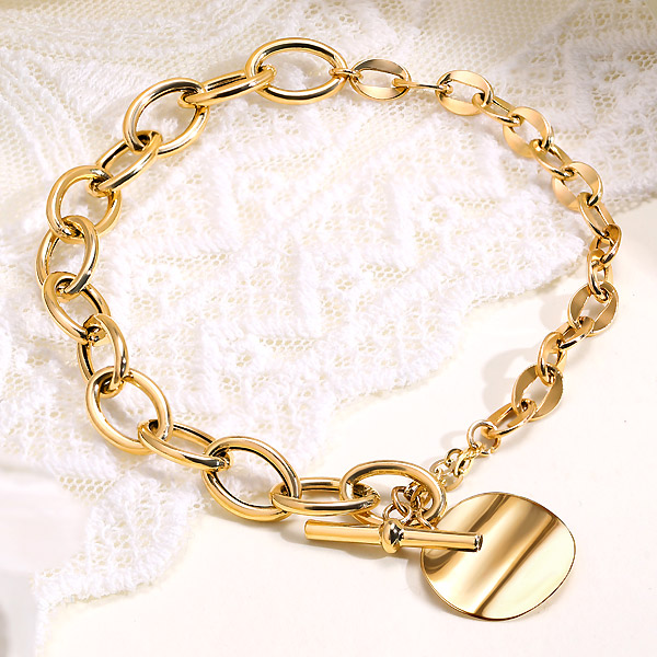 골드앤 14K 써클웨이브 하프 토글체인 팔찌 1,611,200원