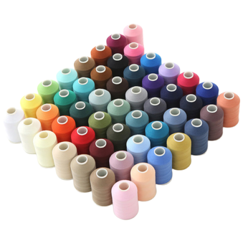일반재봉사 60수3합 50색 세트 1500m 재봉실 바느질실 미싱실 가정 공업용 무형광실 66,000원