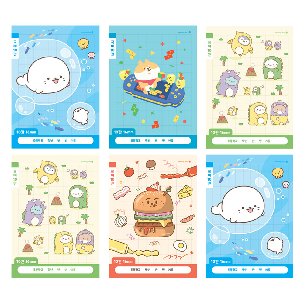 모닝글로리 초등 1-2 국어 10칸 노트 4종 + 랜덤발송 2p 세트, A, 1세트 4,850원