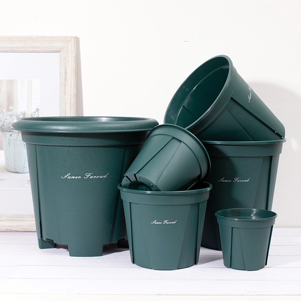 청춘화원 슬릿화분 받침 미포함 원형 플라스틱 화분 분갈이 모스그린 슬릿분 대형 플분 6,790원