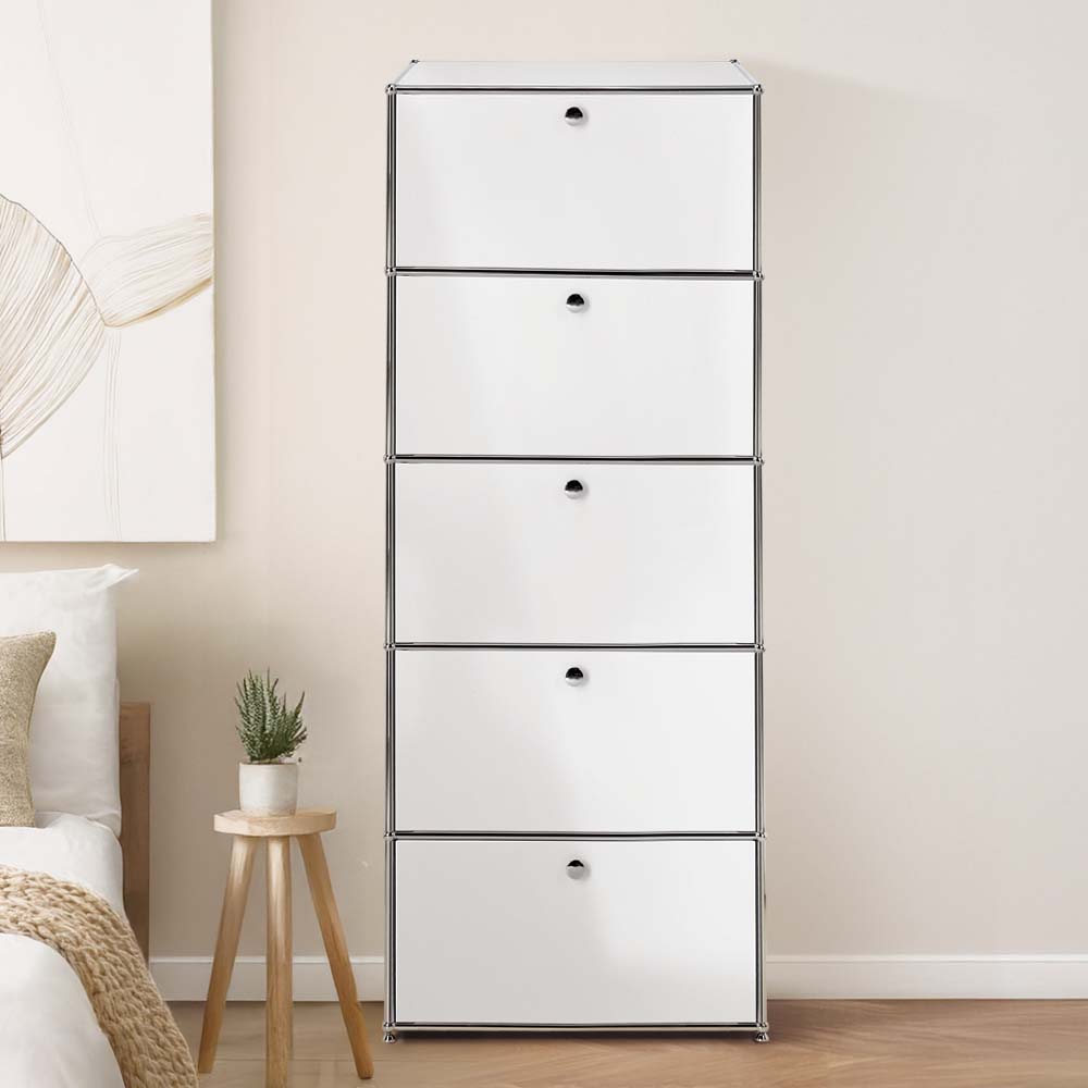 이가페 미드센츄리 모듈가구 모노 1x5 베이직 수납장, 화이트 1,080,000원