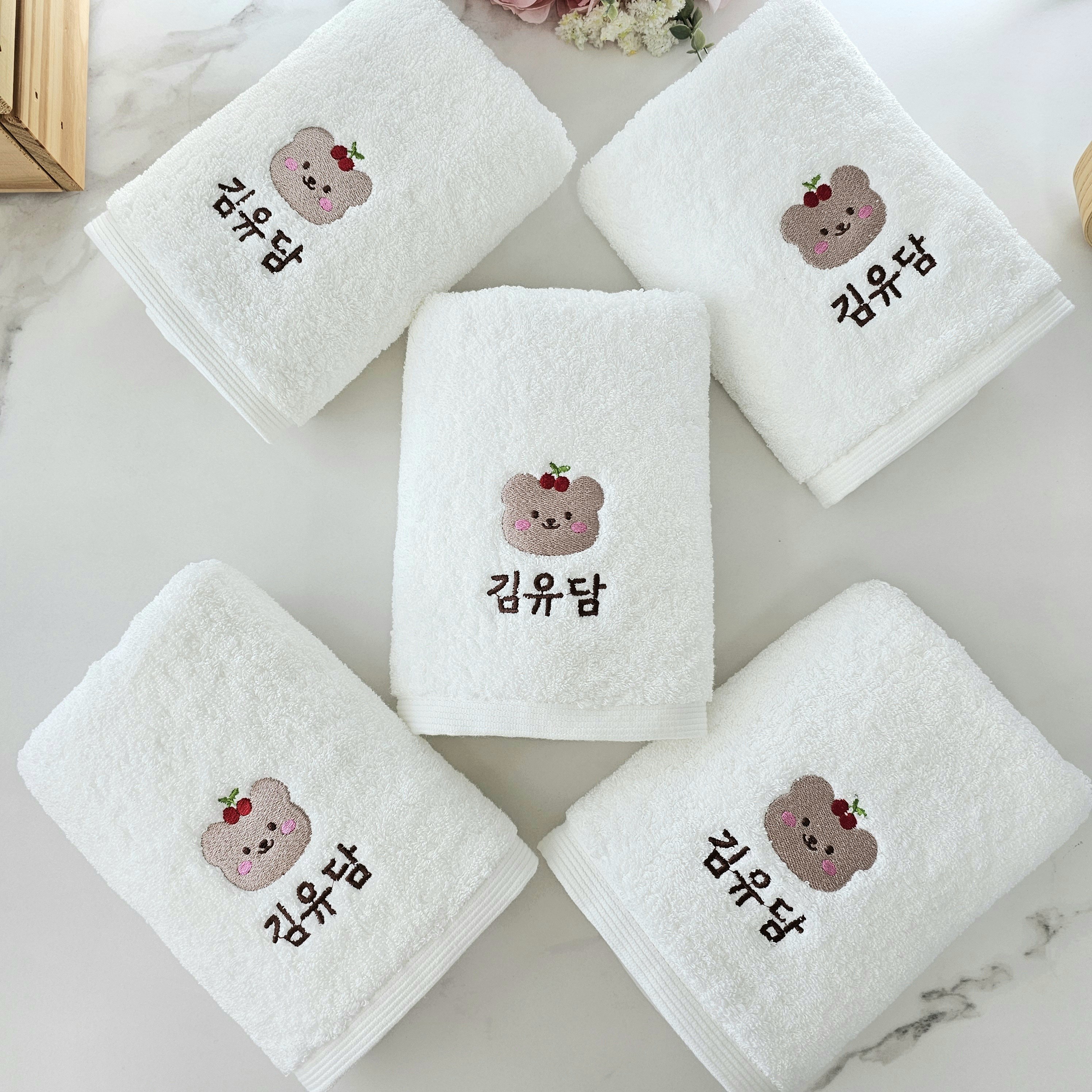 쁘띠맘 어린이집수건 모던타올5장 180g 네임자수 기숙사수건 유치원준비물 생존수영 영신타올, 1세트, 모던타올-아이보리 34,500원