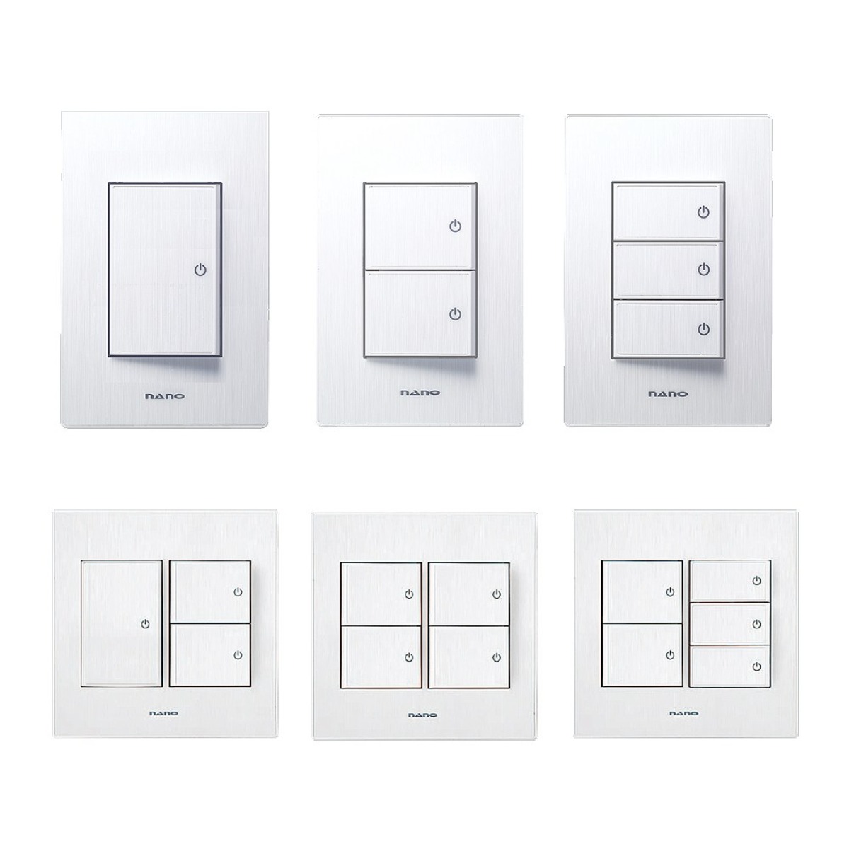 나노전기 아트2 스위치 화이트 1구 2구 3구 4구 5구 6구 단로 1로, 1개 4,790원