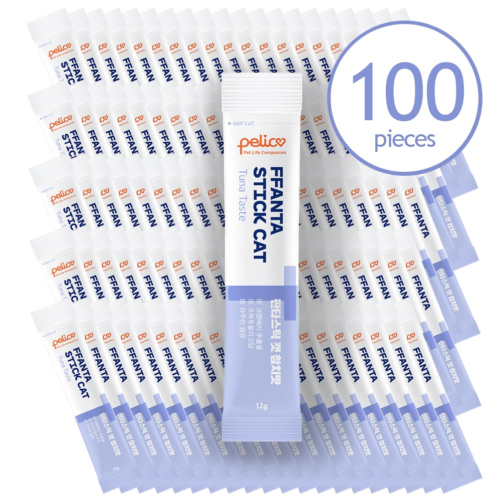 고양이 간식 츄르 펠리코 판타스틱캣 참치맛 짜먹는 고양이 간식 츄르 100P, 100개, 12g, 참치맛 25,690원