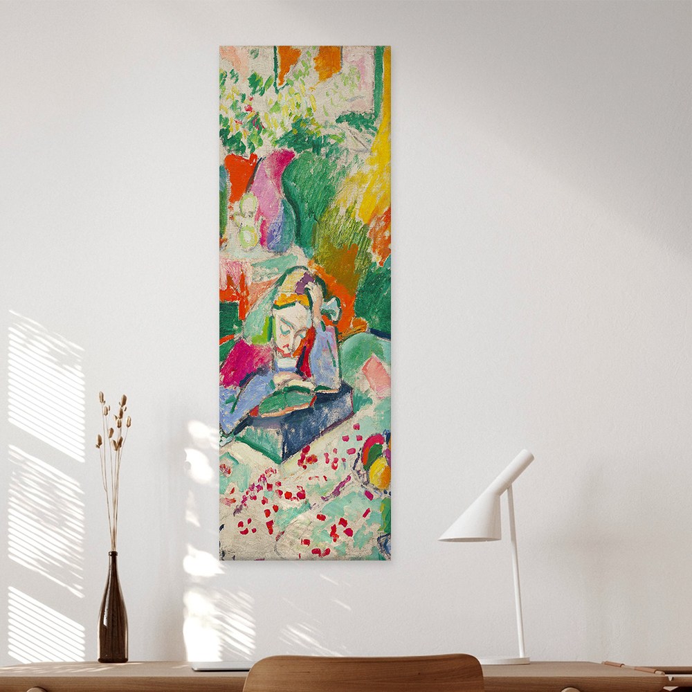 르와뜨갤러리 고흐 르동 클림트 르누아르 앙리마티스 세로형 명화 그림 캔버스 액자, 44.마티스-책읽는소녀 65,500원