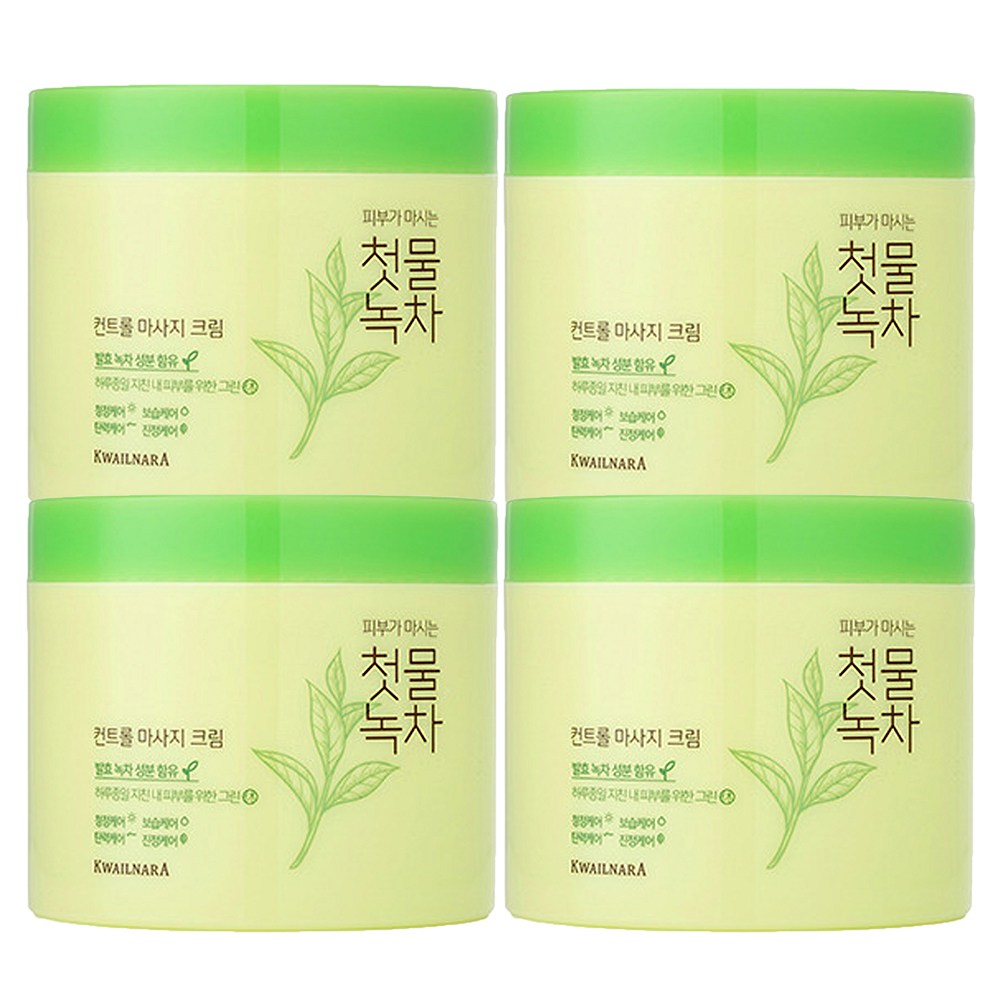 과일나라 첫물녹차 컨트롤 마사지 크림, 300g, 4개 19,750원