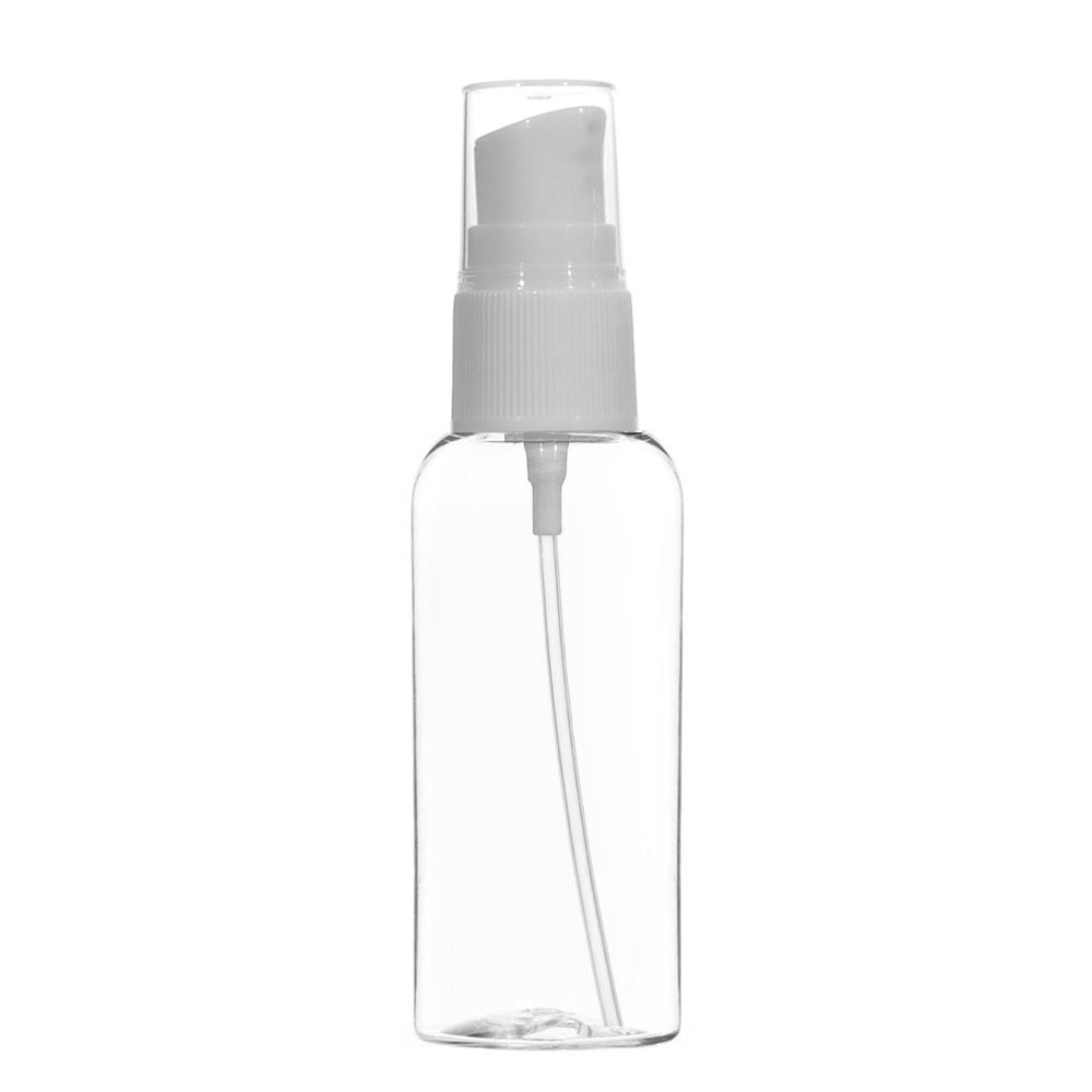 [묶음 1-50개] 에센스 펌프용기 50ml~100ml 허브스프레이공병, 1개, 50ml 투명용기(원형) 흰색캡 500원