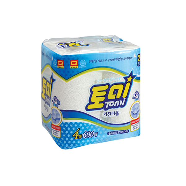토미 천연펄프 키친타올 주방 타월 150매 4롤X6팩, 4롤, 6개 31,500원