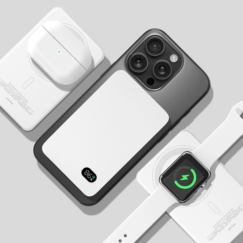 모두스마일 3in1 고속충전 맥세이프 보조배터리 49,800원