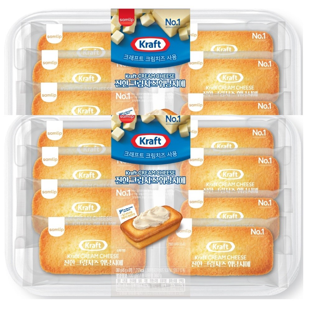 [무료배송]삼립 진한 크림치즈 휘낭시에 360g 10,920원