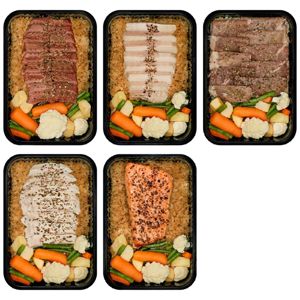 식스밀 연어포함 5/10/15키트 단백질 다이어트 식단 도시락 벌크업 냉동 고단백 직장인 간편 배달 53,500원