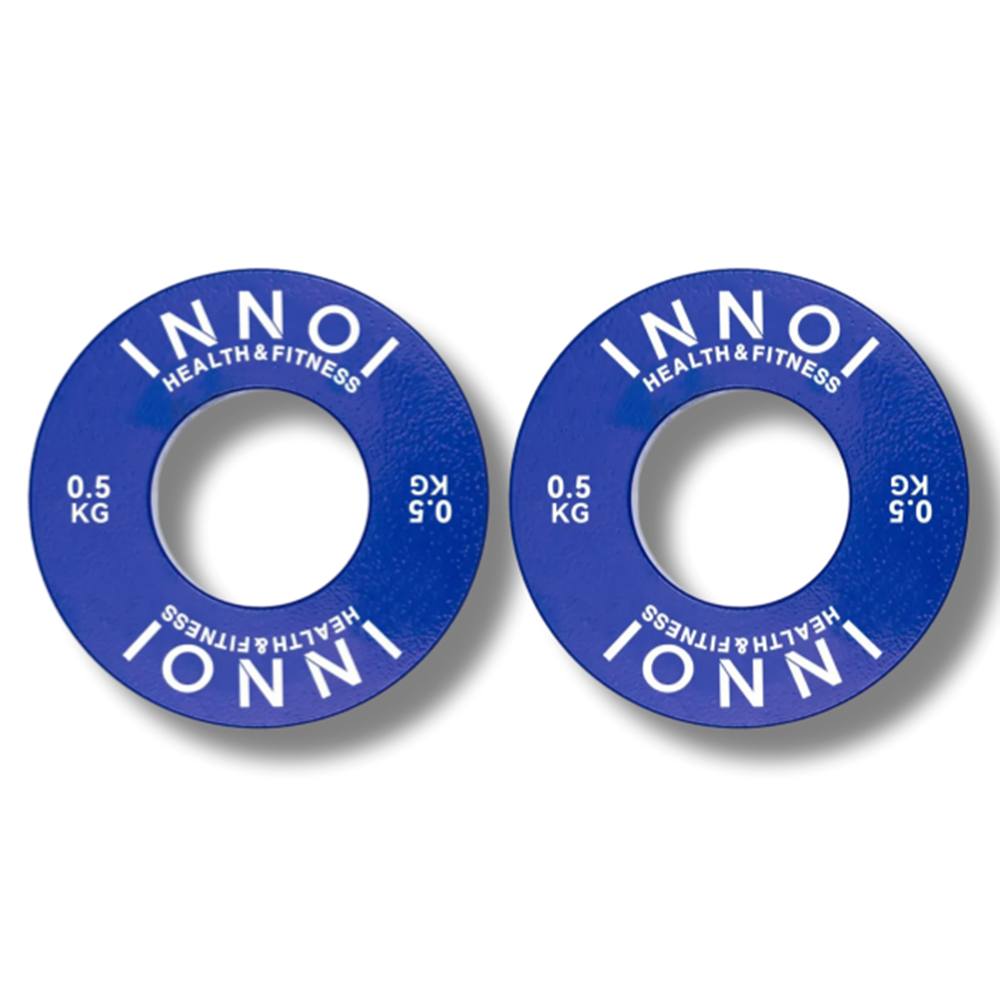 이노이 경량 원판 바벨 중량 저중량 헬스 역기 라운드스틸, 블루, 2개, 0.5kg 16,000원