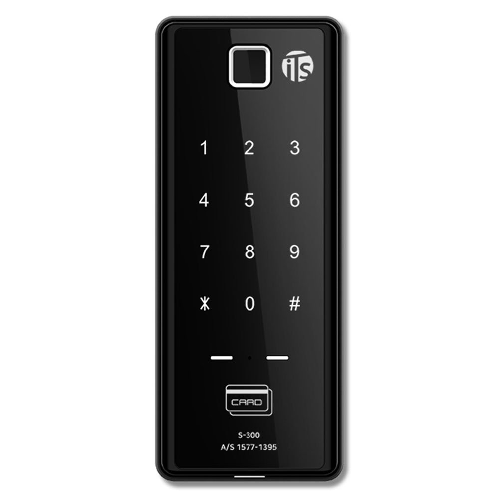 이츠락 지문인식 블랙미러 디지털 보조키 손잡이 없음 도어락 + 고리형 카드키 2p + 스티커형 카드키 2p 세트 S-300 105,420원