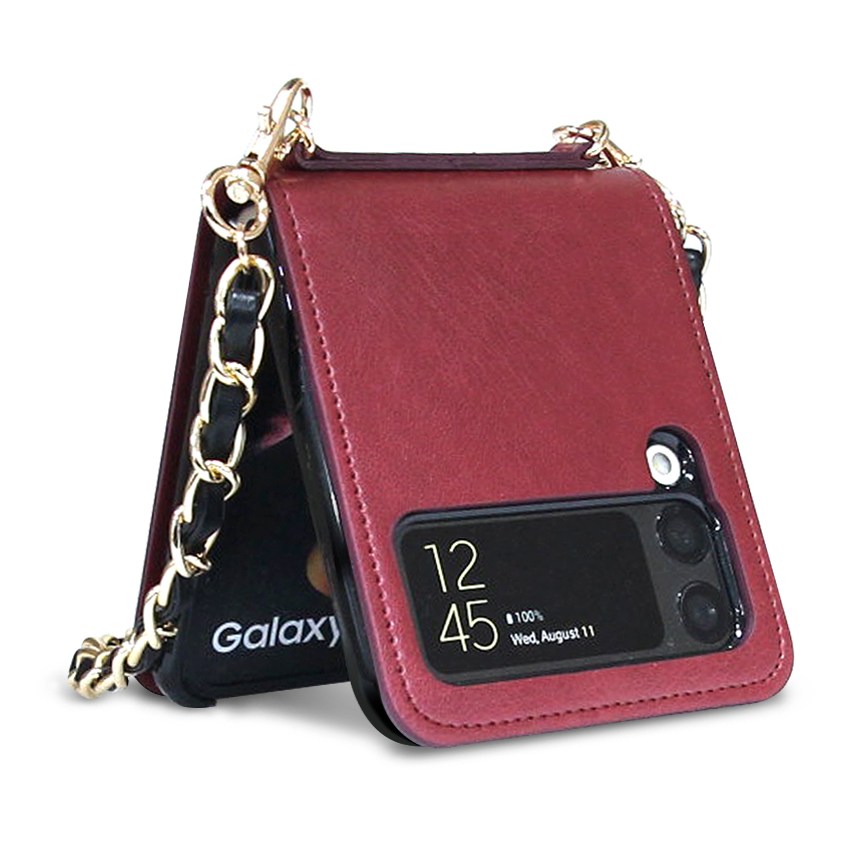 6가지 색상 ARITA VELAET 갤럭시Z플립4 체인스트랩 핸드폰케이스 갤럭시Z플립4 핸드폰케이스 18,900원