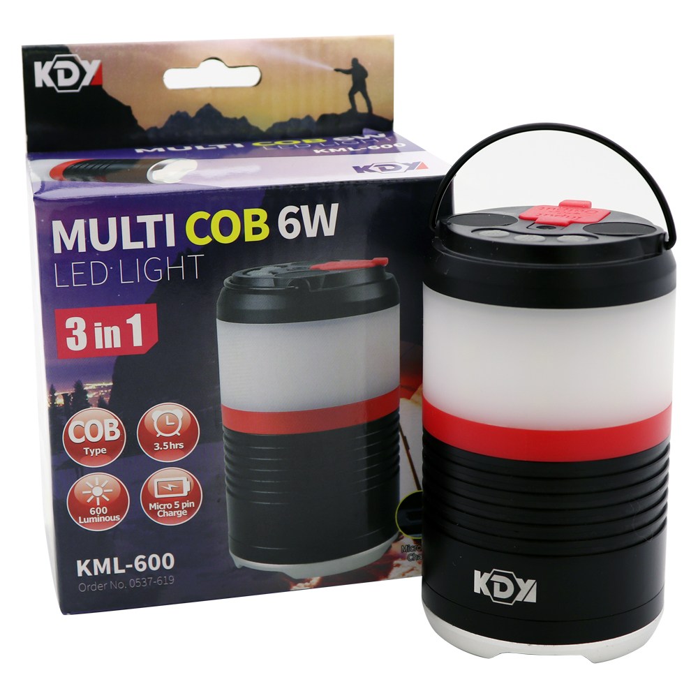 KDY 충전식 멀티라이트 랜턴 후레쉬 600루멘 KML-600 30,990원