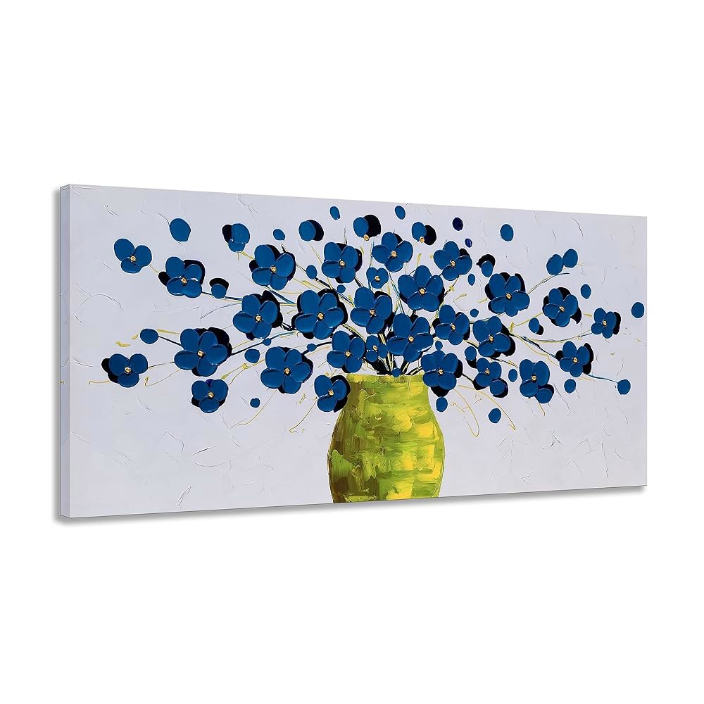 시갤러리 컬러풀 플로럴 캔버스 월 아트 핸드 페인팅 3D 플라워 프레임 현대 추상 풍경화 거실 침실 욕실 장식용 텍스처 그림 133,700원