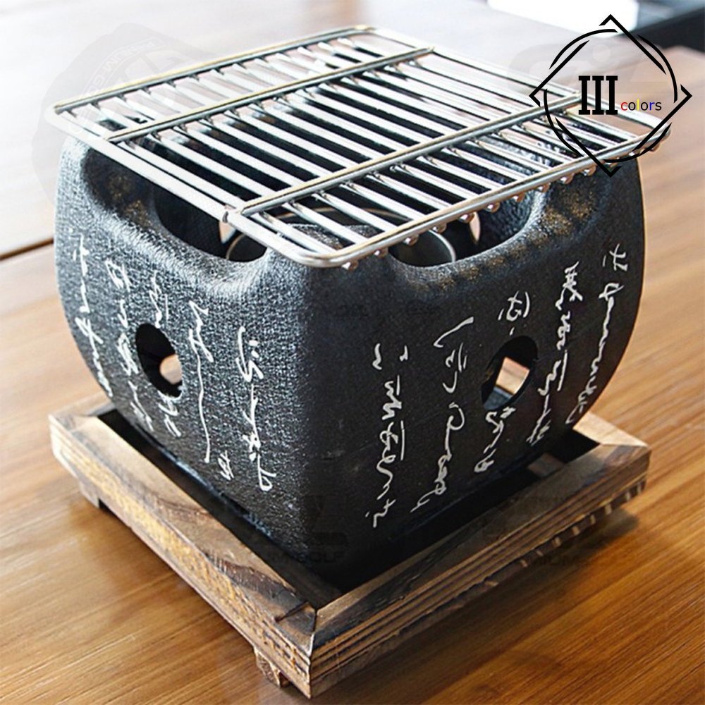 미니 화로 일본식 정사각 소형 가정용 개인 화로 캠핑용 1인용 숯불, 1개 55,300원