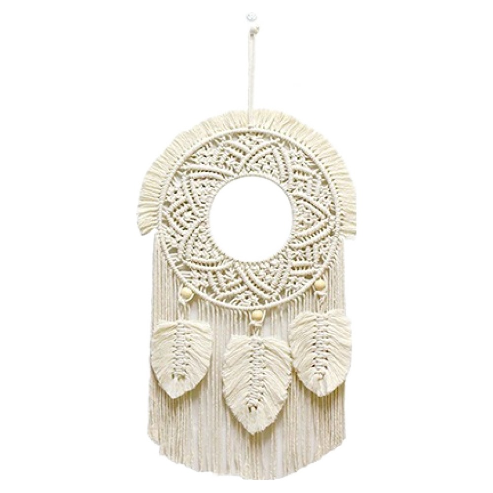 파라다이소 PDS홈데코 루나 리프 드림캐처 인테리어 마크라메, 베이지 18,900원
