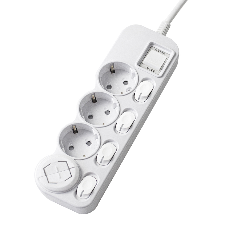 에코파워탭 국내 제조 LED 개별 과부하차단 멀티탭 4구 EPM-L304SS + 안전커버 15,800원