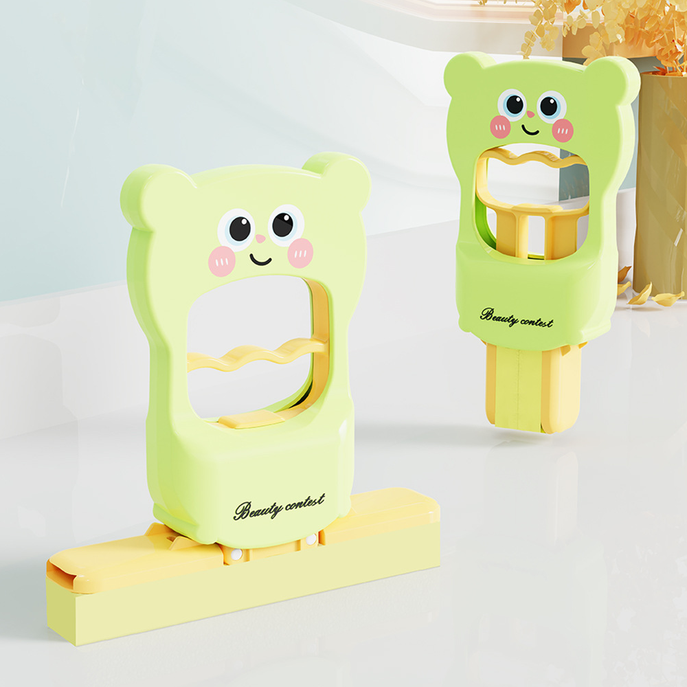 루베아 곰돌이 미니 스퀴지 귀요미 접이식 물밀대, 라임그린, 1개 11,800원