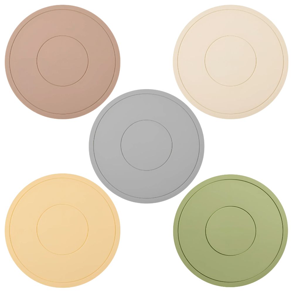 블루밍유 실리콘 원형 냄비 받침 5P 세트, 1세트, 혼합색상 15,000원