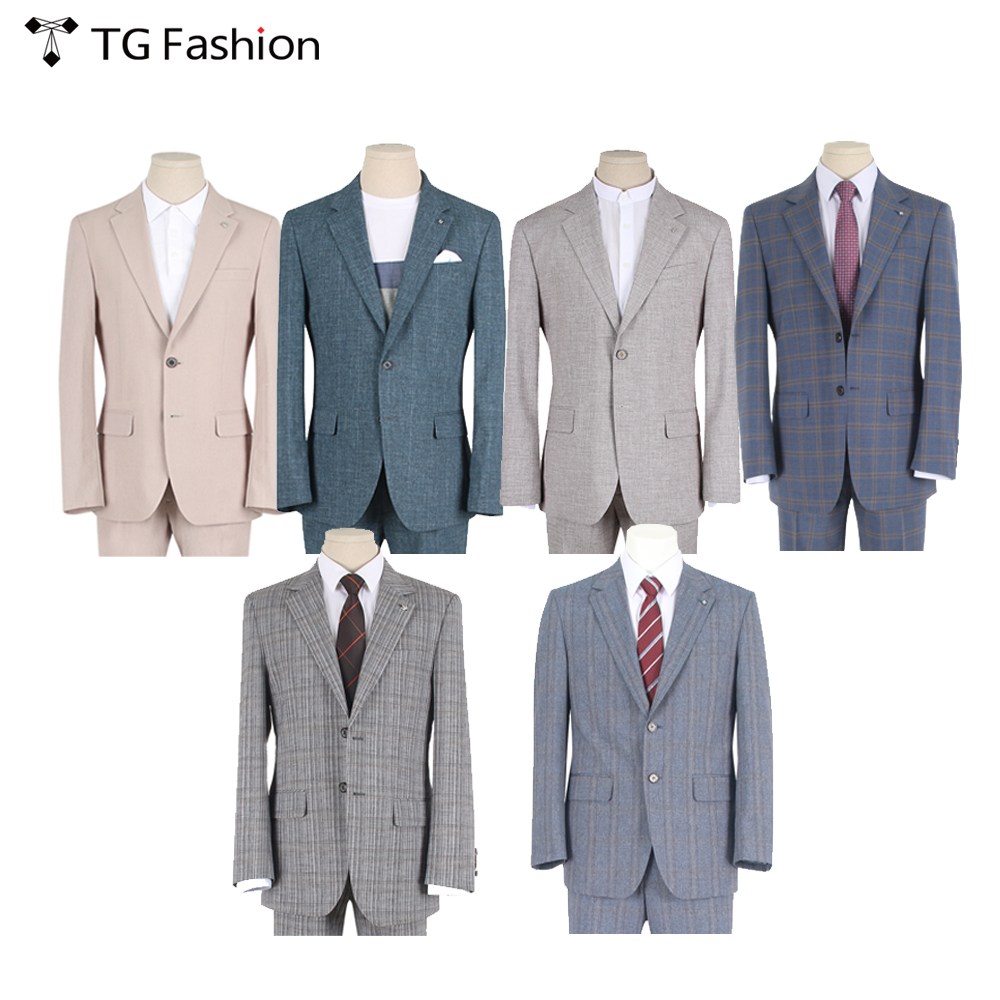 [티지패션 TG패션] 베이직핏 슬림핏 남성 여름 정장세트 6종 모음 95~110사이즈 109,000원