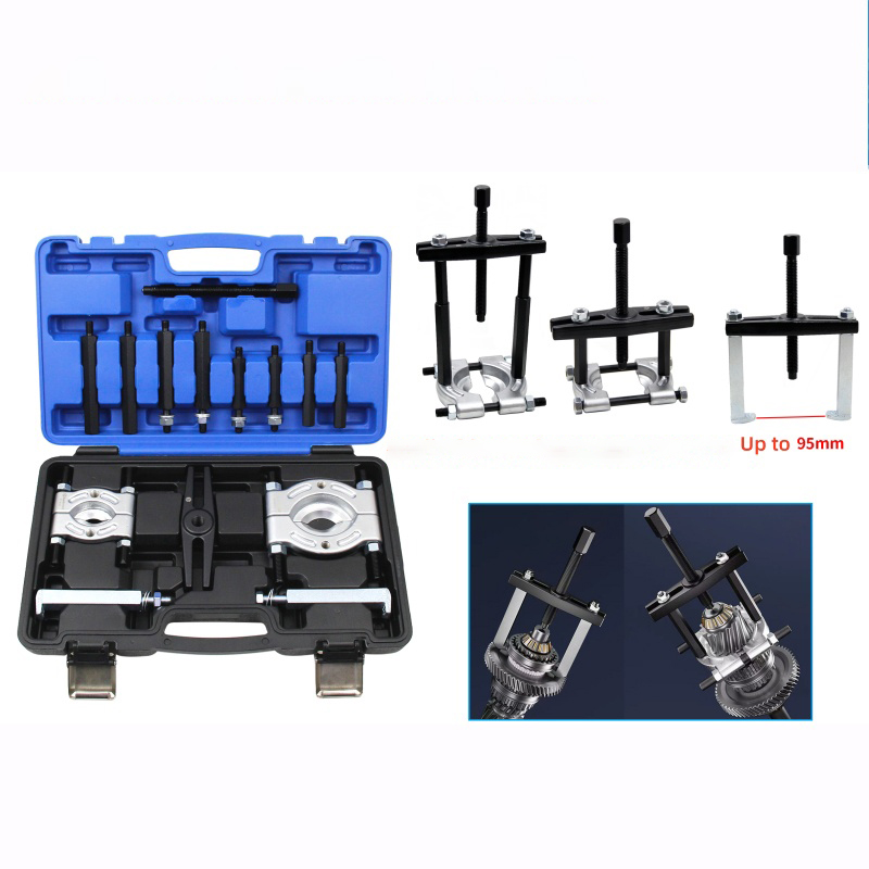 Kuntech 14종 휴대용 변속기 베어링 분리 도구 세트 변속기 및 엔진 정비용, 1세트, KT6061-검정색 85,000원