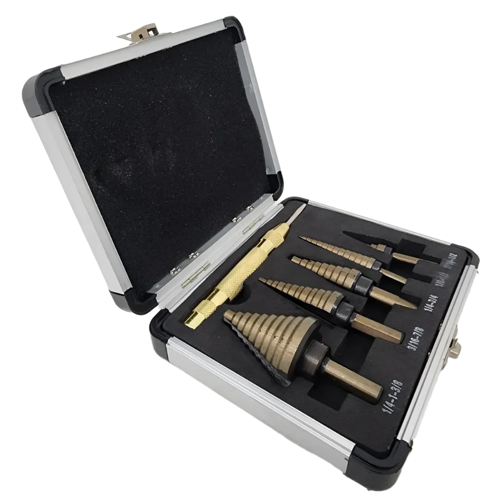 리녹 스텝드릴 세트 5P 티타늄 코팅 드릴비트 케이스 포함 센터펀치포함 18,900원