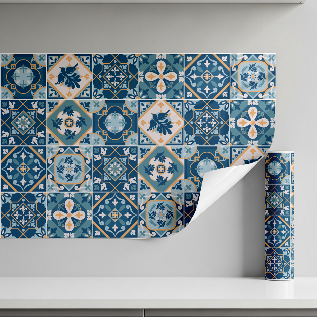 붙이는 타일시트지 주방 욕실 가구 시트지, 안달루시아의 향기 12,500원