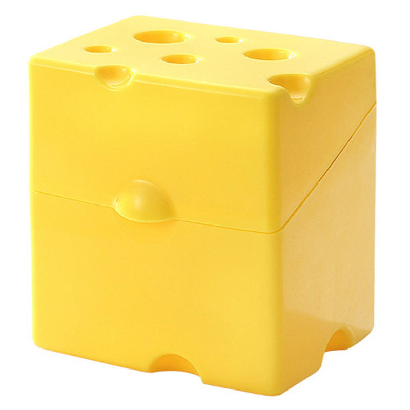 키밍 소품 치즈 수납함 옐로우, 1개 5,900원