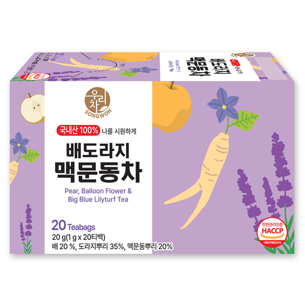 우리차 송원식품 배도라지 맥문동차 티백 4,920원