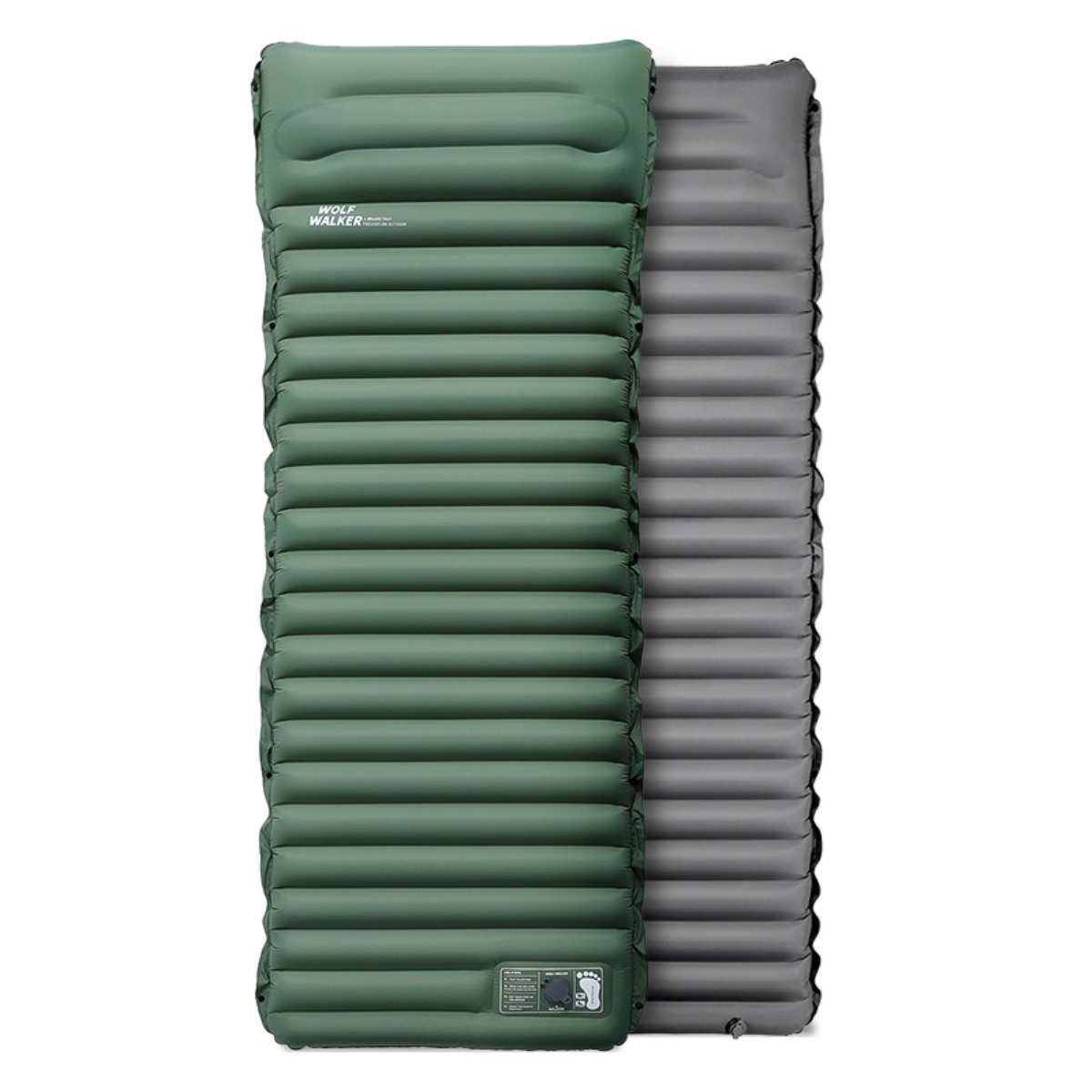 휴대용 캠핑 에어매트 여행용 베개 일체형 발펌프 자충매트 아웃도어 캠핑매트 야전침대 1인용 두께 10cm 39,800원