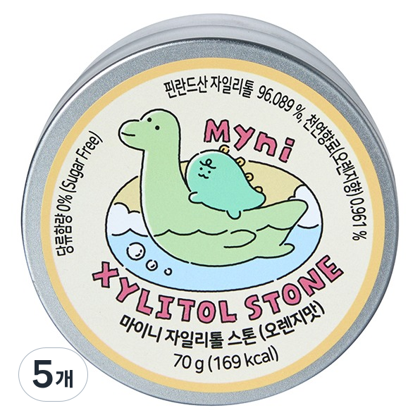 마이니 자일리톨 스톤 오렌지맛, 70g, 5개 33,370원