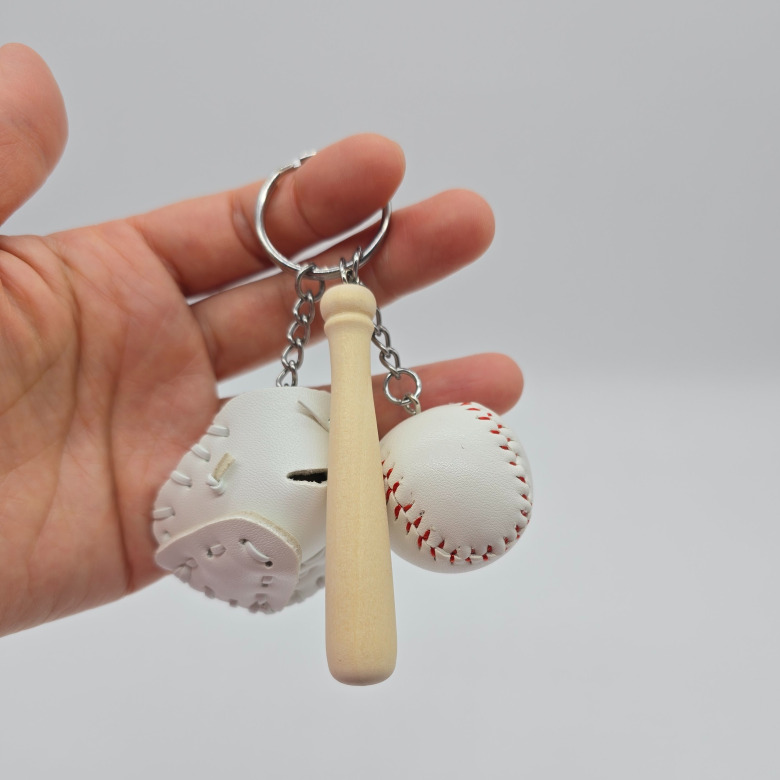 퀸즈아이 야구사랑 키링 스포츠 동호회 키링, 2개, 화이트 14,000원