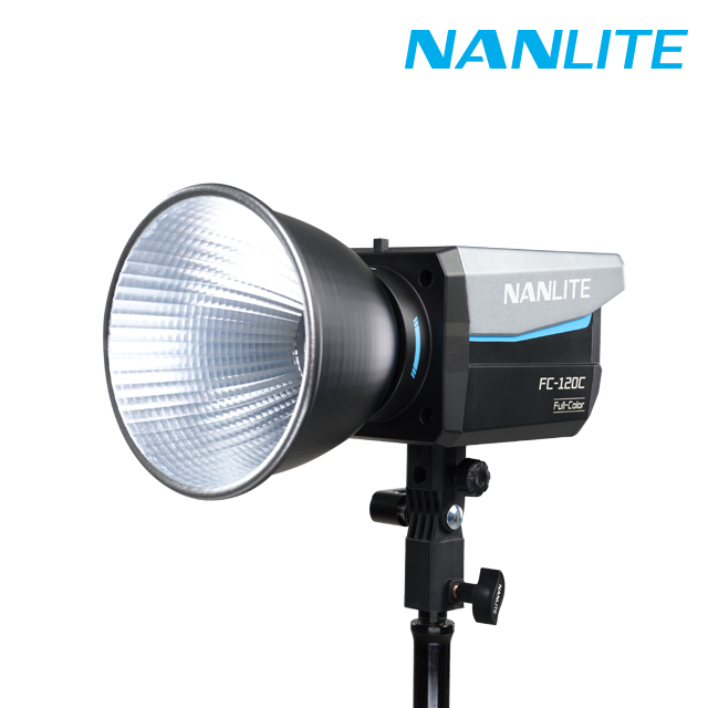 [NANLITE] 난라이트 FC-120C 최대145W 풀컬러 일체형LED 2700-7500색온도 V배터리지원 FM,보웬스마운트호환 쿨링팬적용 스마트폰연동 2년AS 329,000원