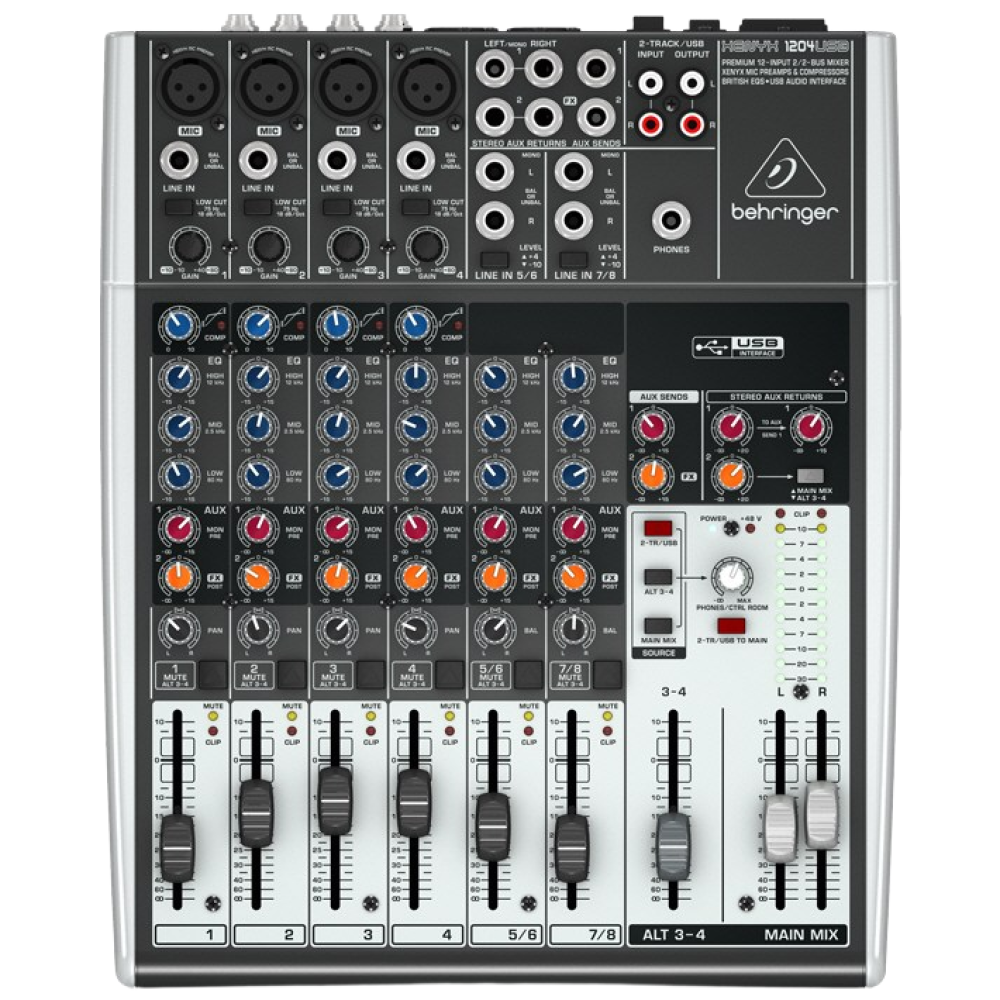 베링거 XENYX 1204USB / 아날로그 믹서, 단일색상, BEHRINGER 1204USB 299,000원