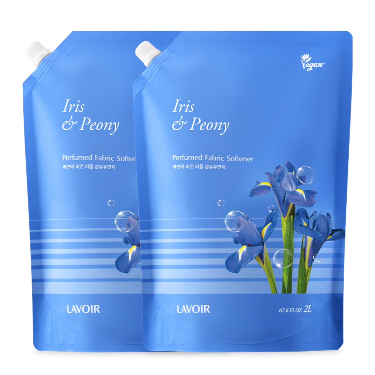 라브아 퍼퓸 초고농축 섬유유연제 아이리스 앤 피오니 2L, 2L, 2개 39,500원