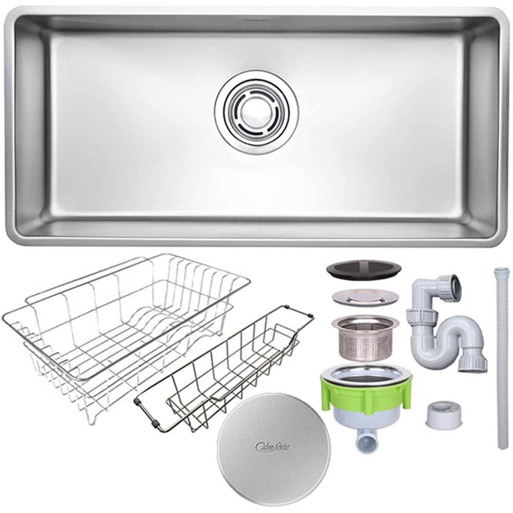 백조씽크 깜뽀르테 960세트 엠보코팅 사각싱크볼 씽크볼 주방싱크볼 교체, 1세트 563,000원